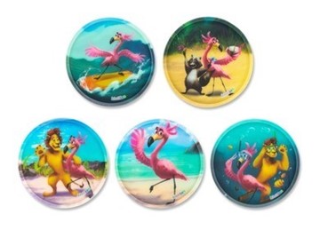 Bild von Klettie-Set Flamingo 5-tlg.