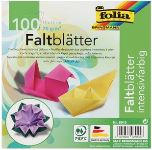 Bild von Folia Faltblätter 15x15cm