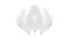 Bild von Latexballone rund  33cm gefüllt mit Helium, weiss