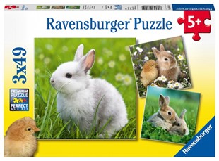 Bild von Ravensburger Kinderpuzzle - 08041 Niedliche Häschen - Puzzle für Kinder ab 5 Jahren, mit 3x49 Teilen