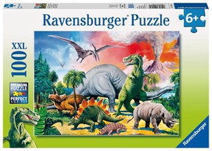 Bild von Kinderpuzzle 100 XXL Teile - Unter Dinosauriern