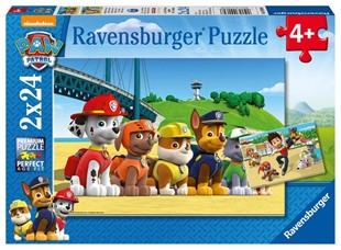 Bild von Kinderpuzzle 2x24 Teile - Paw Patrol - Heldenhafte Hunde