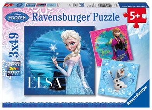 Bild von Ravensburger Kinderpuzzle - 09269 Elsa, Anna & Olaf - Puzzle für Kinder ab 5 Jahren, Disney Frozen Puzzle mit 3x49 Teilen