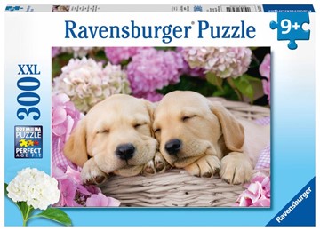 Bild von Ravensburger Kinderpuzzle - 13235 Süße Hunde im Körbchen - Hunde-Puzzle für Kinder ab 9 Jahren, mit 300 Teilen im XXL-Format