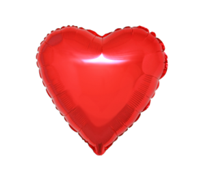Bild von Folienballone Herz rot 40cm