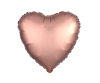 Bild von Folienballon Herz rosegold 40cm