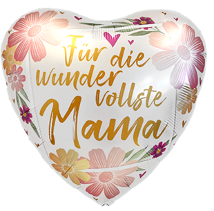 Bild von Folienballone "Für die wundervollste Mama" 40cm