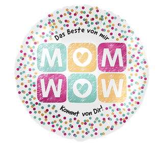 Bild von Folienballone "MOM WOW" 40cm