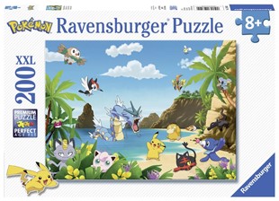 Bild von Ravensburger Kinderpuzzle - 12840 Schnapp sie dir alle! - Pokémon-Puzzle für Kinder ab 8 Jahren, mit 200 Teilen im XXL-Format