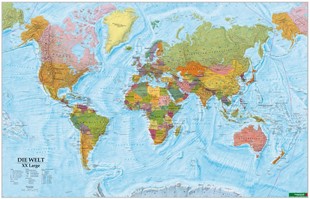 Bild von Freytag-Berndt und Artaria KG (Hrsg.): Weltkarte, Die Welt XXL, deutsch, Poster 1:20.000.000, Plano in Rolle. 1:20'000'000