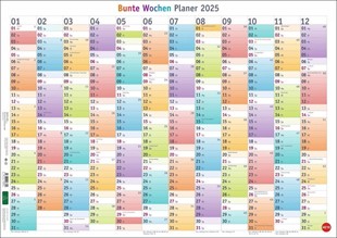 Bild von Bunte Wochen Posterplaner 2025