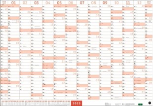 Bild von Mega-Posterplaner, rot 2025