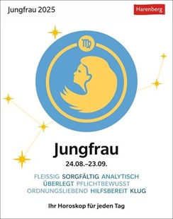 Bild von Satorius, Robert: Jungfrau Sternzeichenkalender 2025 - Tagesabreißkalender - Ihr Horoskop für jeden Tag