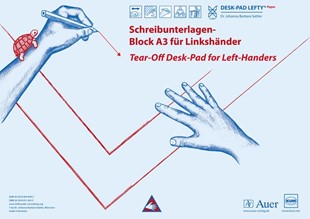Bild von Sattler, Johanna Barbara: Schreibunterlagen-Block DESK-PAD LEFTY®, DIN A3, für Linkshänder
