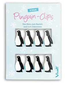 Bild von 8er-Set Papierklammern »Pinguin-Clips«
