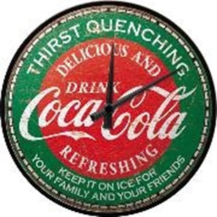Bild von Wanduhr. Coca-Cola / Thirst Quenching Green / Ø 31.0 cm