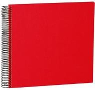 Bild von SEMIKOLON Fotobuch Wiro Economy, rot Blätter cremeweiss