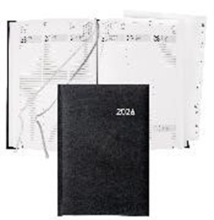 Bild von Biella Geschäftsagenda Terminia, 14,5x20,5 cm, 1 Woche auf 2 Seiten, schwarz 2026