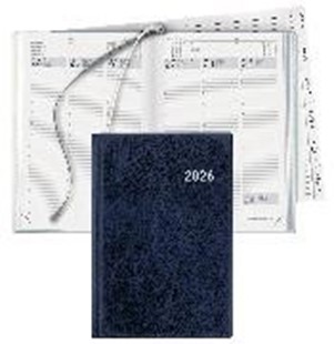 Bild von Biella Geschäftsagenda Terminia PVC, 14,5x20,5 cm, 1 Woche auf 2 Seiten, dunkelblau 2026