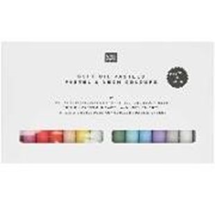 Bild von Ölpastellkreide Pastell- & Neonfarben, 12 Farben