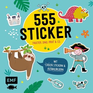 Bild von Edition Michael Fischer (Hrsg.): 555 Sticker - Faultier, Dino, Pirat und Co