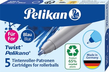 Bild von PELIKAN Patrone Tintenroller Twist blau 5 Stück