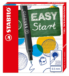 Bild von STABILO Tintenpatronen Easy 0,5 mm blau 20 Stück