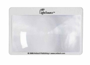 Bild von Lesekomfort Folienlupe - Kartenformat - Fresnellupe - 55 x 85 mm