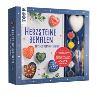 Bild von Condamin, Maja: Kreativ-Set Herz-Steine bemalen mit der Dotting-Technik