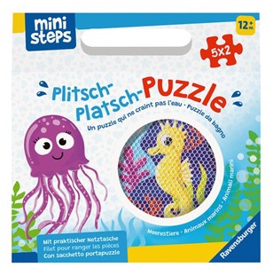 Bild von tenHagen, Claudia (Illustr.): ministeps Plitsch-Platsch-Puzzle Meerestiere - ab 12 Monate