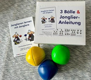 Bild von Stephan, Ehlers: 3 Bälle & Jonglier-Anleitung (blau, grün, gelb)
