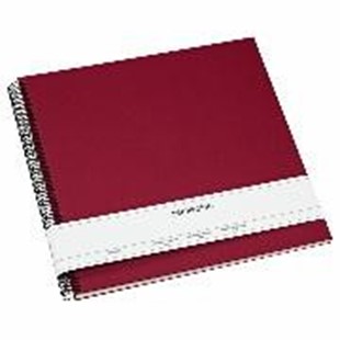 Bild von Spiral Economy Album Large cream burgund