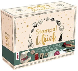 Bild von Bargen, Anne Marie: Adventskalender Stempel-Glück. Mehr als 24 Stempel, Anleitungsbuch und Zubehör