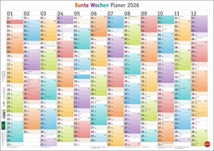 Bild von Bunte Wochen Posterplaner 2026