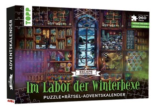 Bild von Pieper, Hans: Puzzle-Rätsel-Adventskalender: Im Labor der Winterhexe - 24 Puzzles mit insgesamt 960 Teilen