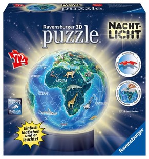 Bild von 3D Puzzle Nachtlicht Erde bei Nacht