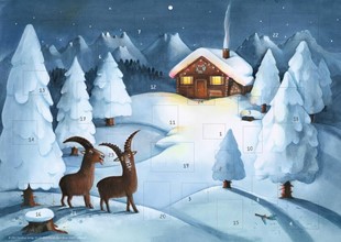Bild von Jackowski, Amélie (Illustr.): Gian und Giachen Bock uf Wiahnachta Adventskalender