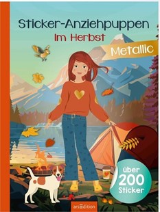 Bild von Schindler, Eva (Gestaltet): Sticker-Anziehpuppen Metallic - Im Herbst