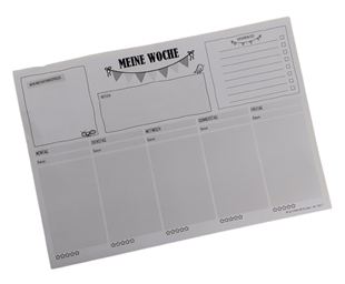 Bild von VOMA Wochenplaner undatiert A4 weiss