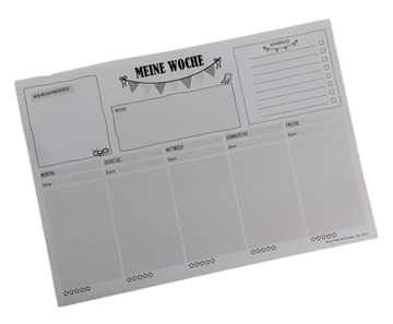 Bild von VOMA Wochenplaner undatiert A4 weiss