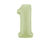 Bild von Folien Zahlenballon  1 mit Helium gefüllt
