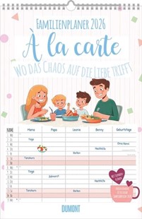 Bild von DUMONT Kalenderverlag GmbH & Co. KG (Geschaffen): DUMONT - Familienplaner à la Carte - Wo das Chaos auf die Liebe trifft 2026 - Familienkalender 26x49 cm - Wandplaner mit 5 Spalten, Ferienterminen, Stundenplänen & Einstecktasche