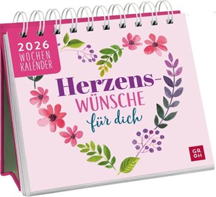 Bild von Groh Verlag (Hrsg.): Mini-Wochenkalender 2026: Herzenswünsche für dich