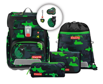 Bild von STEP BY STEP Cloud Schulranzen-Set "Black Cat Chiko", 5-teilig