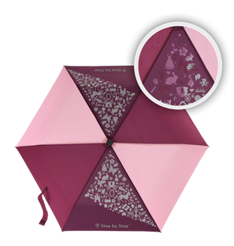 Bild von Step by Step Doppler Regenschirm Magic Rain Effect "Berry"