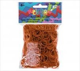 Bild von Rainbow Loom Gummibänder Karamell / Caramel
