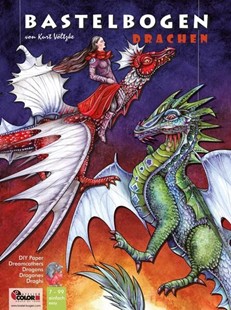 Bild von Atelier Color (Hrsg.): Drachen basteln Papier zum Aufhängen Bastelbogen Ausschneidebogen