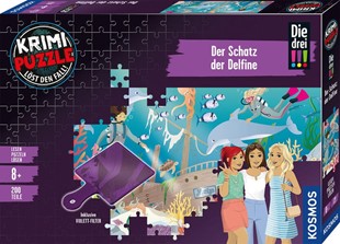 Bild von Krimipuzzle Die drei !!! Der Schatz der Delfine