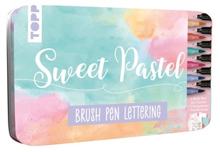Bild von frechverlag: Brush Pen Lettering Designdose Sweet Pastel