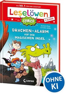 Bild von Rose, Barbara: Leselöwen Comics 1. Klasse - Drachen-Alarm auf der magischen Insel